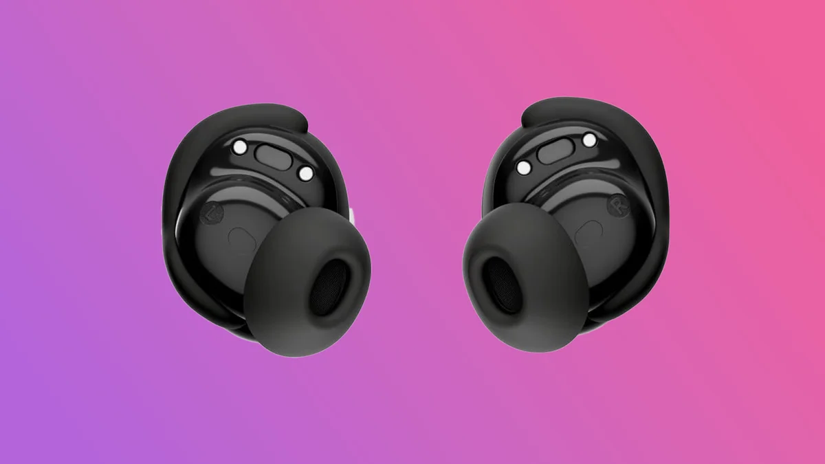The Bose QuietComfort Ultra Earbuds nestled in their charging case