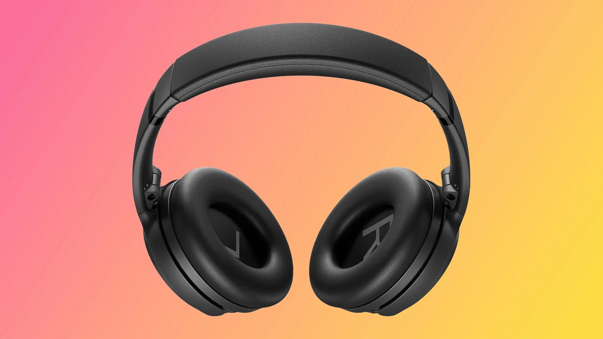 Bose QuietComfort Ultra Headphones on a stand