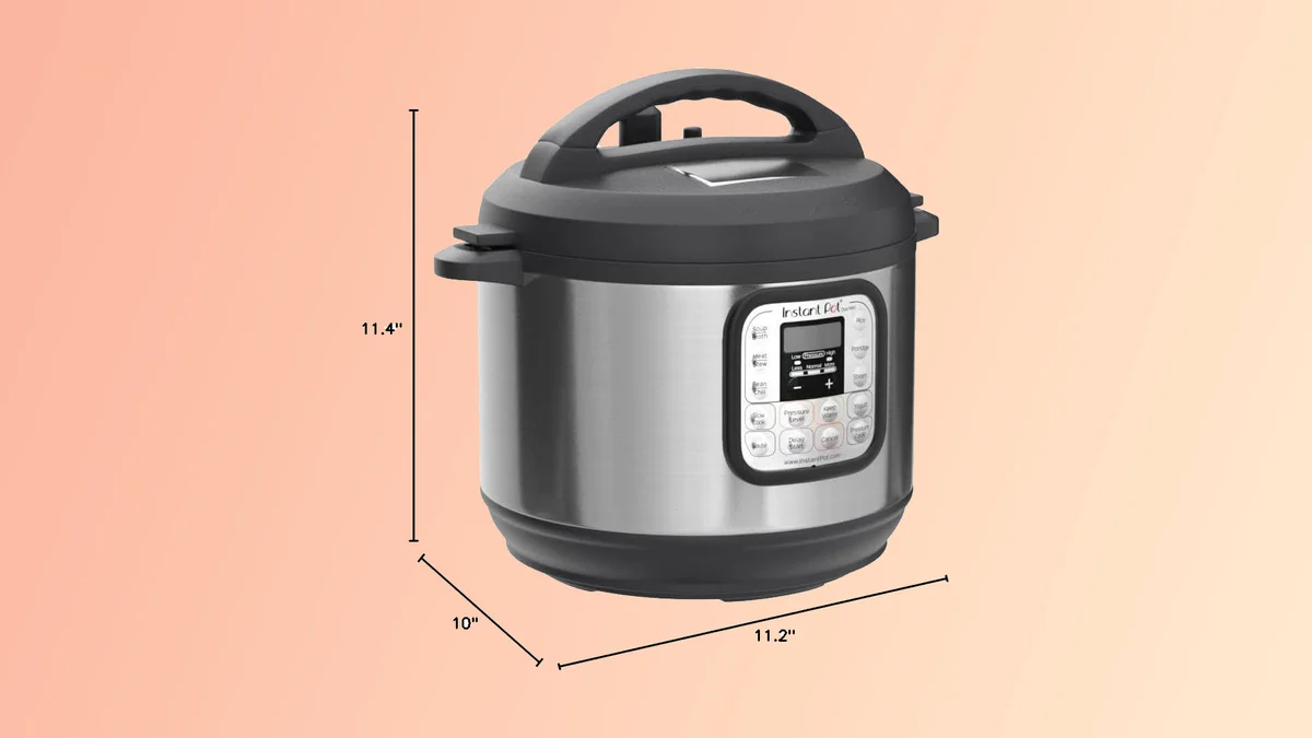 The Instant Pot Duo Mini in a kitchen setting.