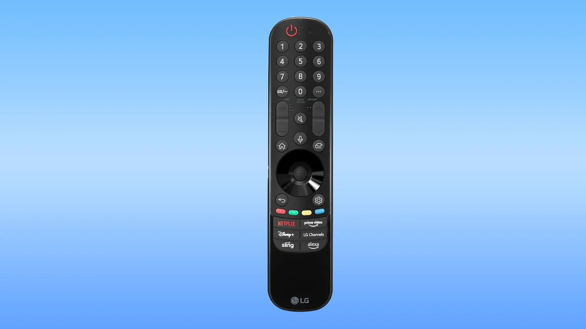 Close-up of the LG C4 OLED TV screen