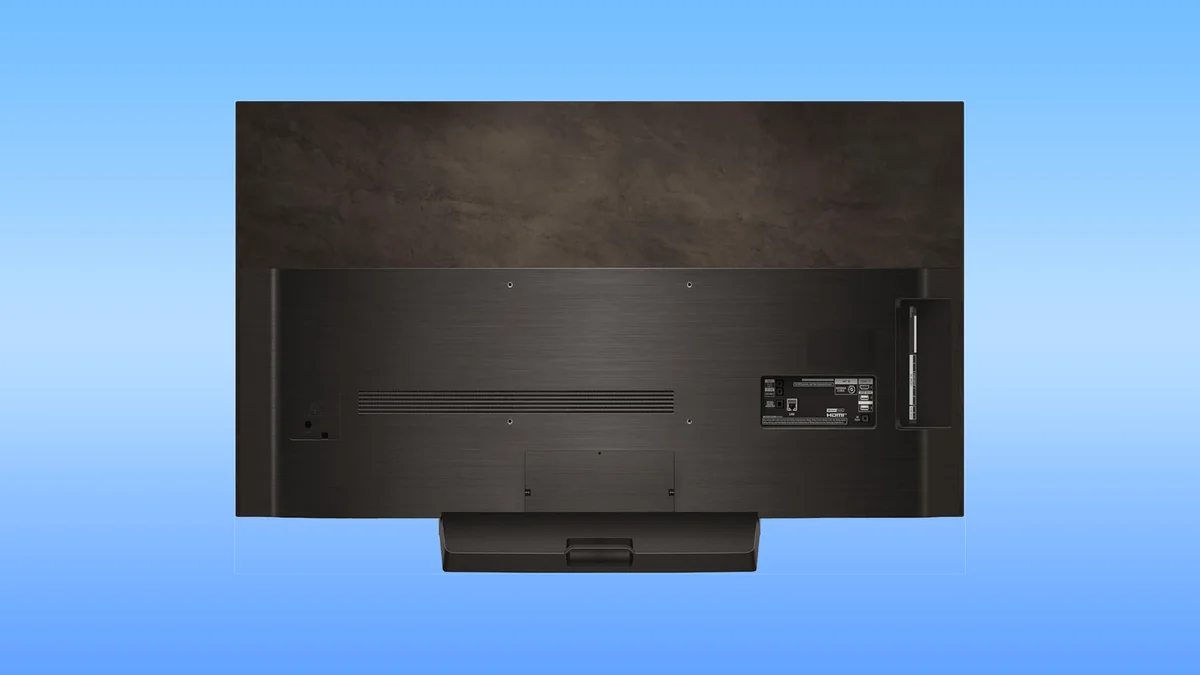 LG C4 OLED TV in a living room