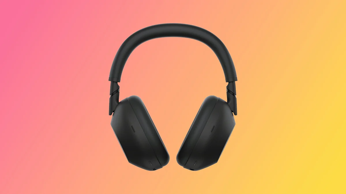 A close-up of the Sony WH-1000XM6 earcup and materials