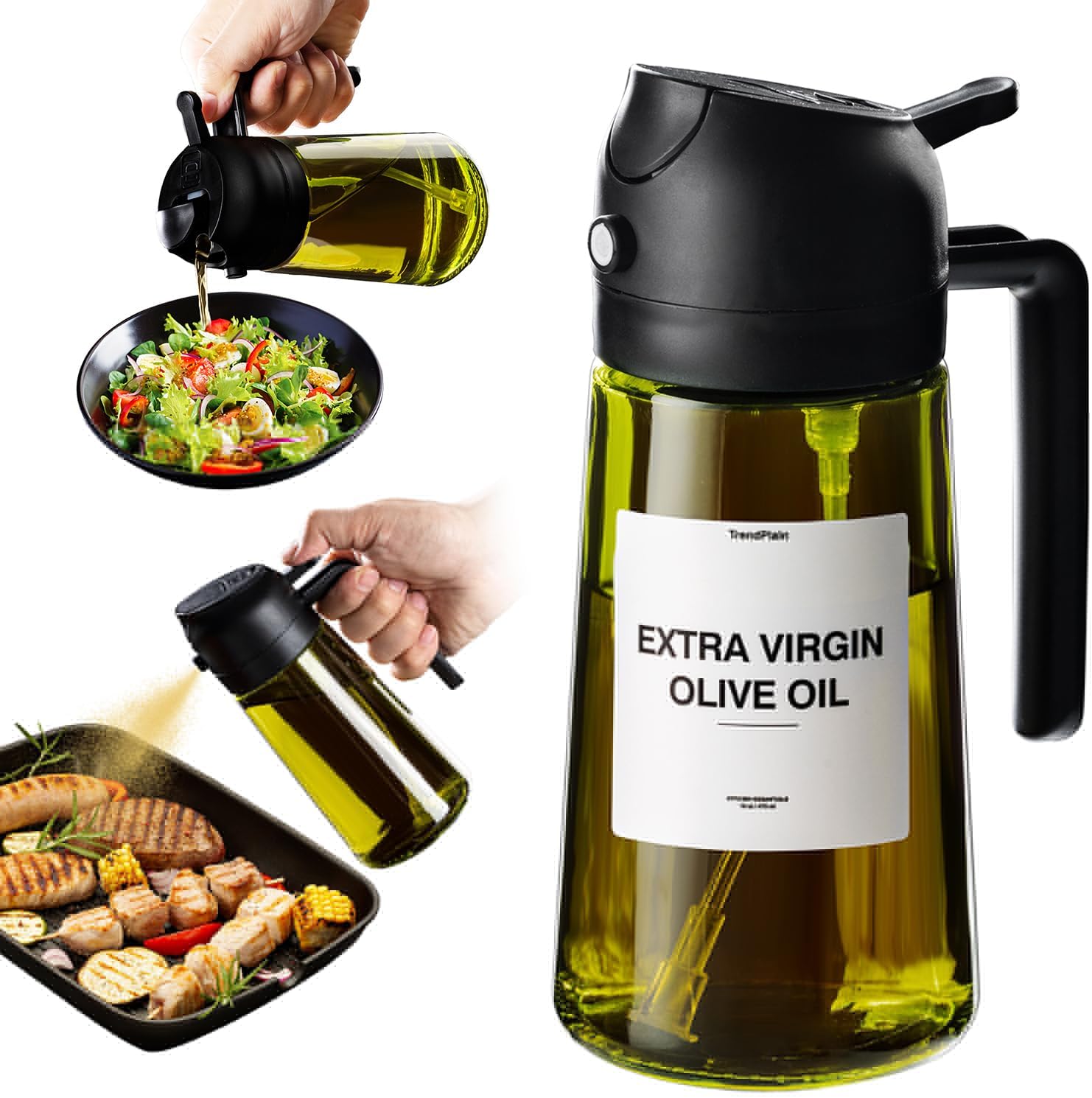 TrendPlain Olive Oil Dispenser Set (2-Pack)