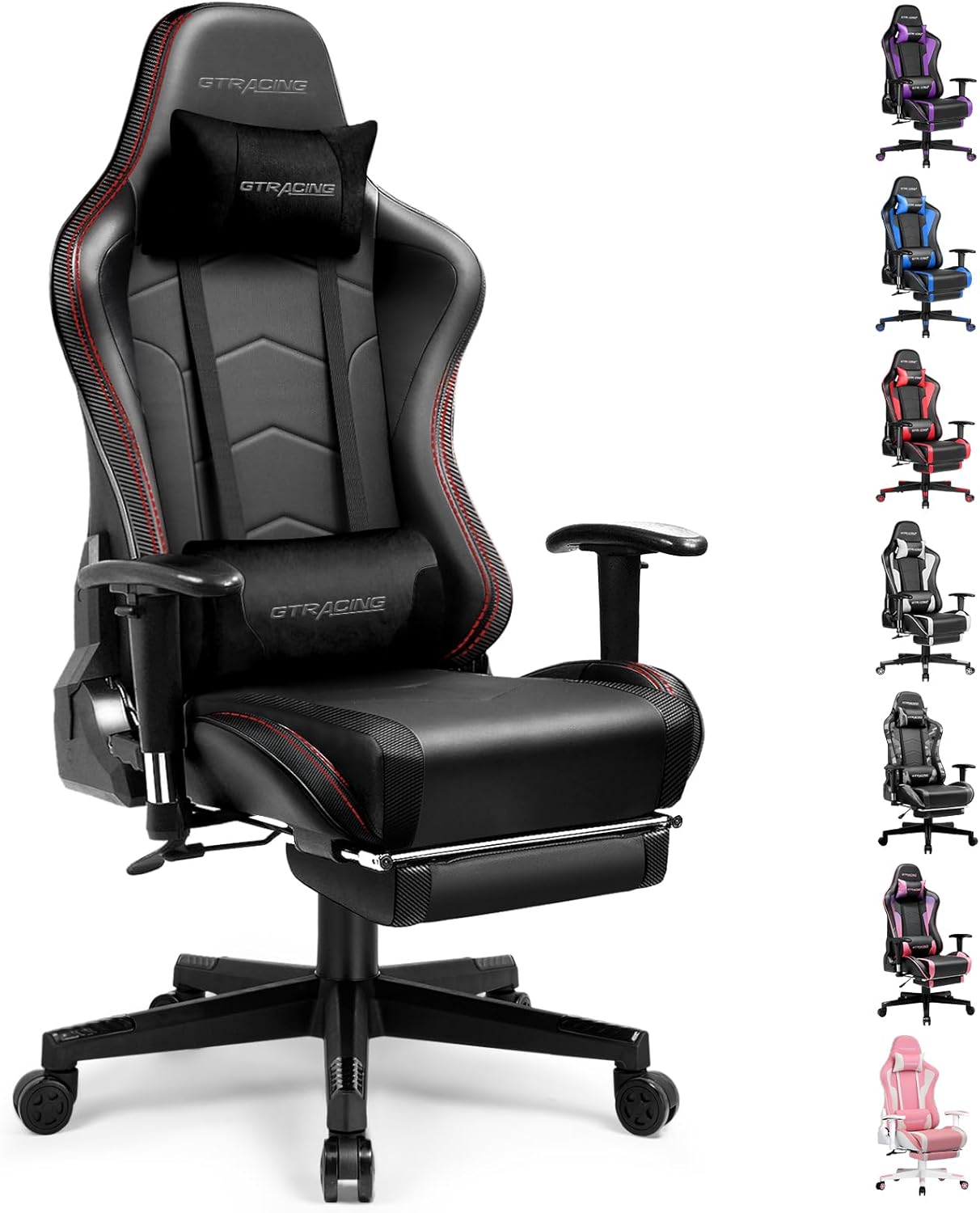 GTRACING Gaming Chair with Speakers & Footrest