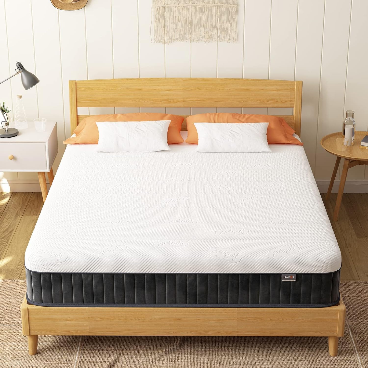 S SECRETLAND 8 inch Gel Memory Foam Mattress